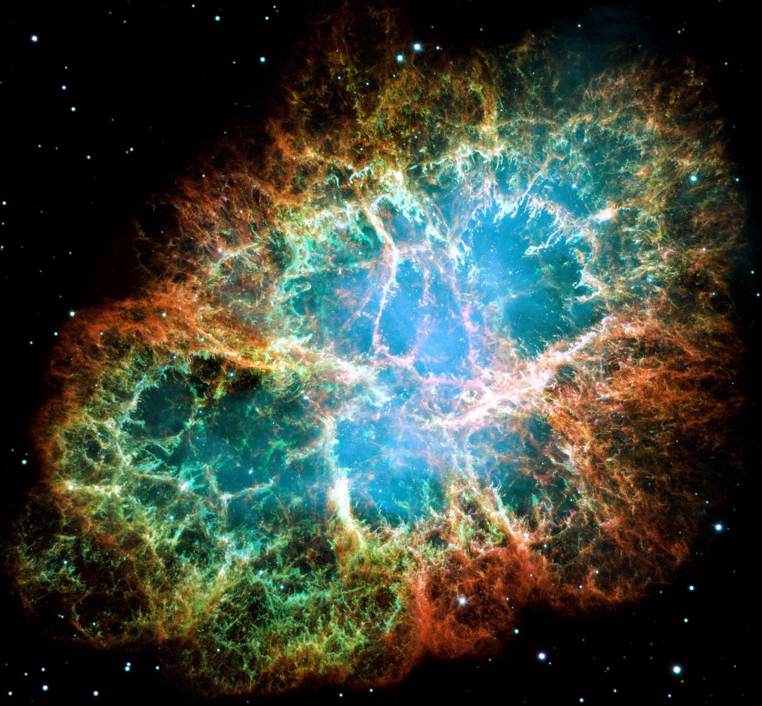 The Crab Nebula, a supernova remnant
