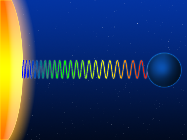 illustration of gravitational redshift